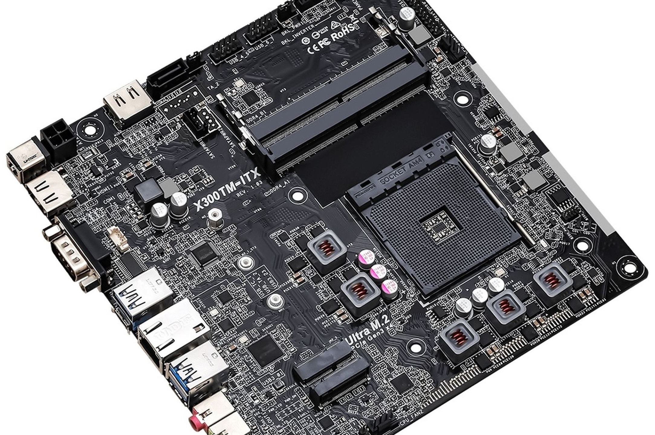 ASRock’s cheap chipsetless Thin MiniITX motherboard with AM4