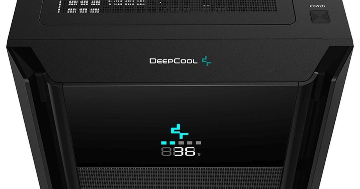 Perforated front and a display, the new DeepCool case - HWCooling.net