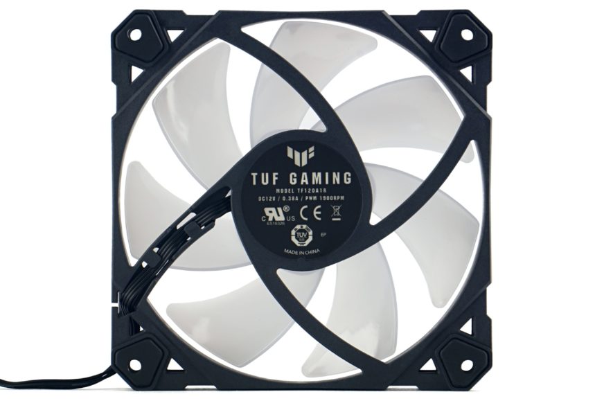 Asus TUF Gaming TF120: Cheap, lighted and efficient fan - HWCooling.net